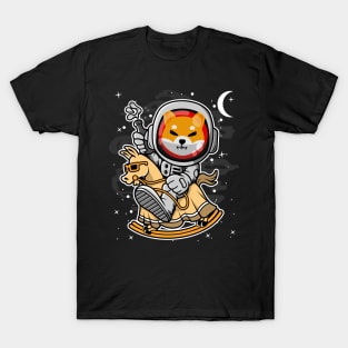 Astronaut Horse Shiba Inu Coin To The Moon Shib Army Crypto Token Cryptocurrency Blockchain Wallet Birthday Gift For Men Women Kids T-Shirt